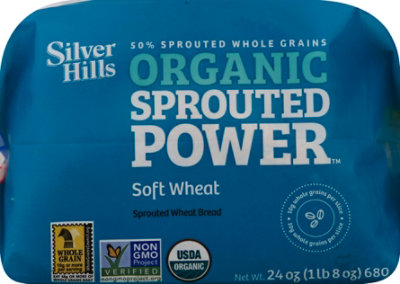 Silver Hills Bread Loaf Soft Wheat Org - 24 OZ - Image 2
