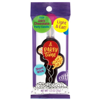 Let Them Eat Candles Chocolate Ballon Party Time - 1.27 OZ - Image 1