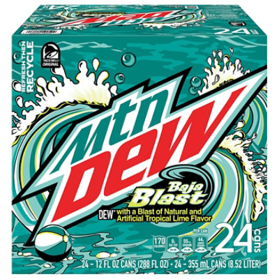 Mtn Dew Baja Blast Tropical Lime 24-12fz - 24-12 FZ - Image 3