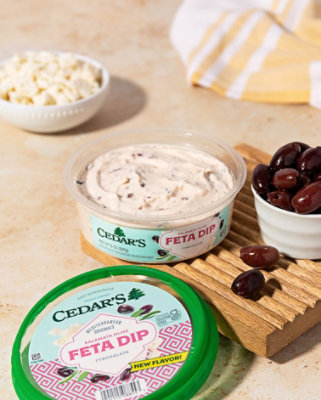 Cedars Mediterranean Foods Kalamata Olive Feta Dip - 8 OZ - Image 5