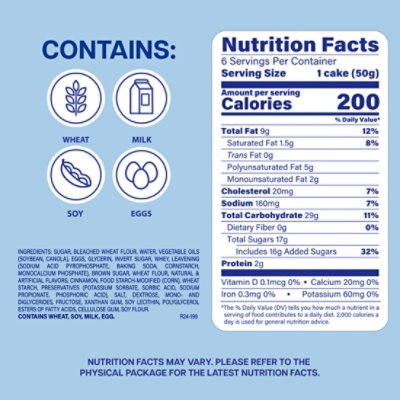 Entenmann's Baker's Delights Snickerdoodle Mini Cakes - 6 - 10.5 OZ - Image 2