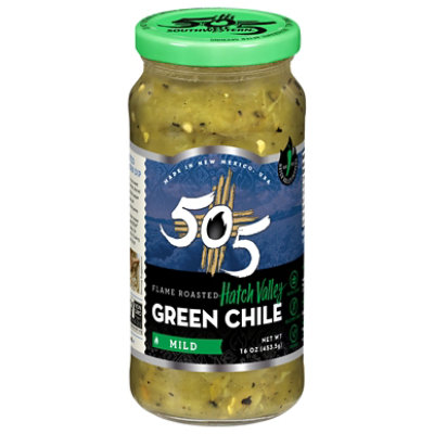 505 Southwestern Flame Roasted Green Chile-mild 16oz - 16 OZ - Image 1