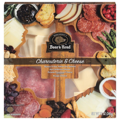 Boars Head Charcuterie Meat And Cheese Tray - 12 OZ - Image 1