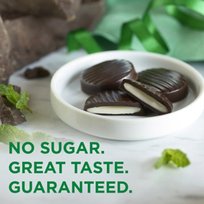 Sugar Free Dark Chocolate Mint Patties Peg Bag 2oz - 2 OZ - Image 4