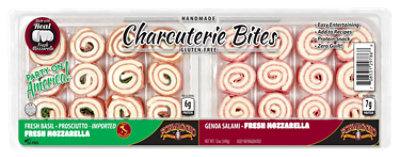 Formaggio Charcuterie Bites Basil Proscuitto Mozzarella & Genoa Salami - 12 OZ - Image 1