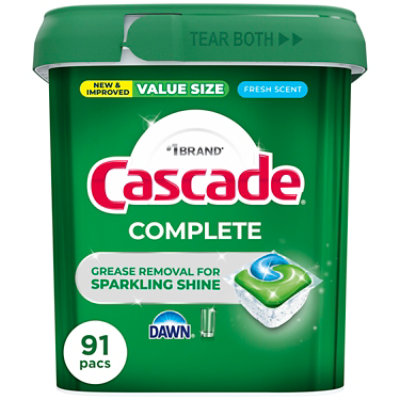 Cascade Complete Actionpacs, Fresh Scent - 91 Count