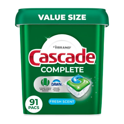 Cascade Complete Actionpacs, Fresh Scent - 91 Ct. - 91 CT - Image 1