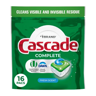 Cascade Complete Actionpacs Fresh Scent 16 Ct - 16 CT - Image 1