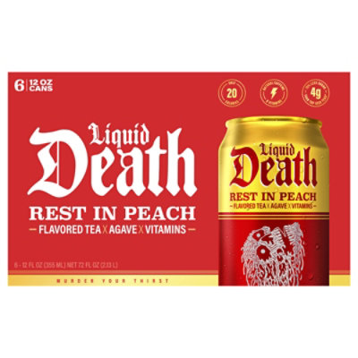 Liquid Death Rest In Peach - 6-12 FZ - Image 2