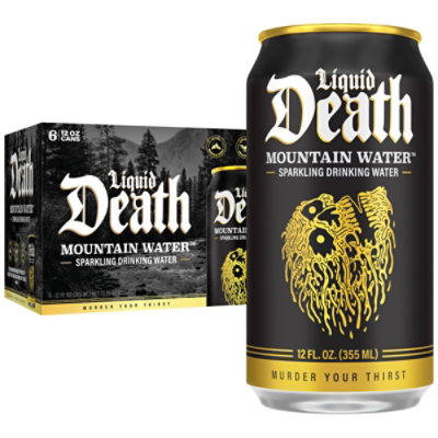 Liquid Death Sparkling Water 6-12fz - 6-12 FZ - Image 1