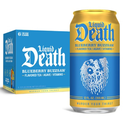 Liquid Death Blueberry Buzzsaw 6-12fz - 6-12 FZ - Image 1