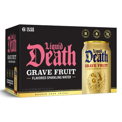 Liquid Death Grave Fruit 6-12fz - 6-12 FZ - Image 3