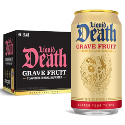 Liquid Death Grave Fruit 6-12fz - 6-12 FZ - Image 1