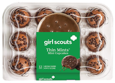 Cafe Valley Girl Scouts Thin Mint Mini Cupcakes - 10 OZ