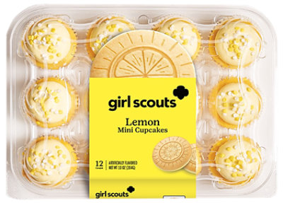 Cafe Vly Girl Scout Lemon Mini Cupcakes 12 Count - EA - Image 1