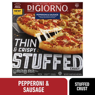 Digiorno Thin And Crispay Stuffed Crust Pepperoni And Hot Honey Frozen Pizza Box 21.4 Oz - 21.4 OZ - Image 1