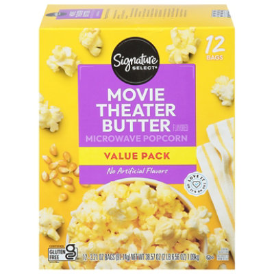 Signature Select Popcorn Microwave Movie Theater 12-3.21 Oz - 12-3.21 OZ - Image 1