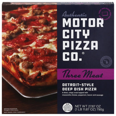 Motor City Three Meat Pizza, 27.87 Oz - 27.87OZ - Image 3