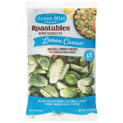 Roastables Brussels Sprouts Halves Lemon Caesar 15oz - 15 OZ - Image 1