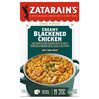 Zatarain's Creamy Blackened Chicken Rice Mix 8 Oz - 8 OZ - Image 1