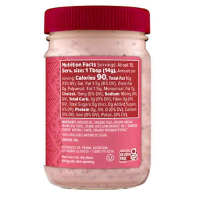 Primal Kitchen Cranberry Mayo - 8 Oz - Image 2