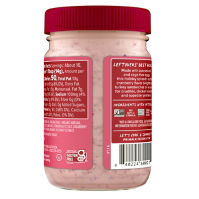 Primal Kitchen Cranberry Mayo - 8 Oz - Image 3