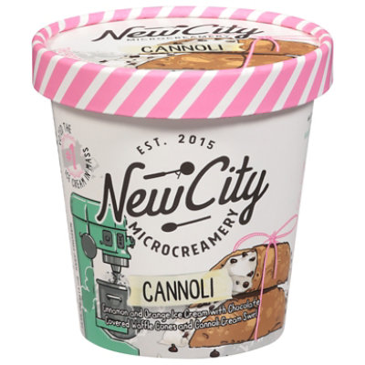 New City Microcreamery Cannoli Ice Cream 14fz - 14 FZ - Image 1