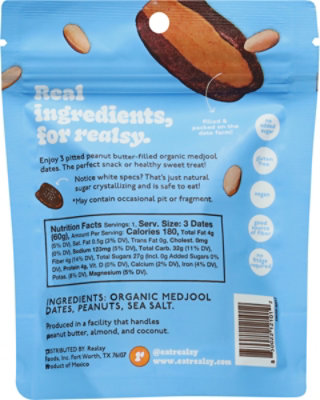 Realsy Peanut Butter Filled Dates - 2.1 OZ - Image 5