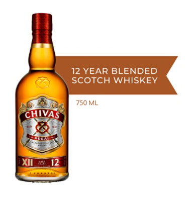 Chivas Regal Scotch 12 Yr W/ctkl Caddy - 750 ML - jewelosco