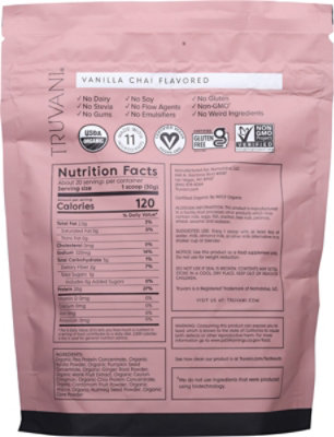 Truvani Protein Powder Vanilla Chai 21.59oz - 21.59 OZ - Image 6