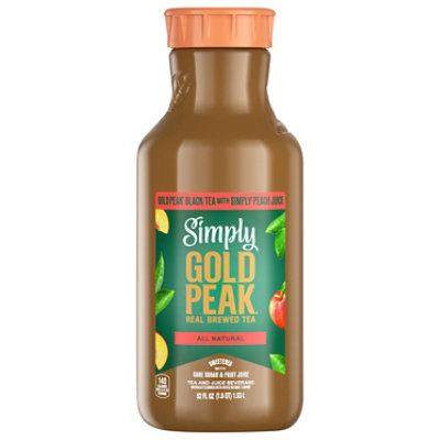 Simply Gold Peak Tea & Peach Bottle 52 Fl Oz - 52 FZ - Image 3