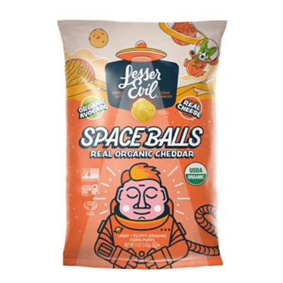 Lesser Evil Space Balls Real Cheese 5oz - 5 OZ - Image 5