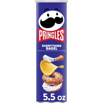 Pringles Potato Crisps Chips Everything Bagel Lunch Snacks - 5.5 Oz - Image 1