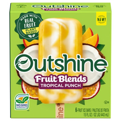 Outshine Fruit Blends Tropical Punch Bars - 15 FZ - Image 2