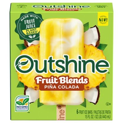Outshine Fruit Blends Pina Colada Bars - 15 FZ