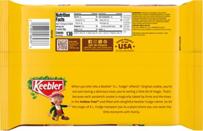 Keebler E.L. Fudge Elfwich Sandwich Cookies Stuffed with Crème Filling - 13.4 Oz - Image 5