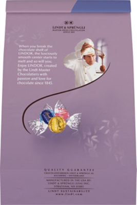 Lindt LINDOR Assorted White Chocolate Candy Truffles Bag - 15.2 Oz - Image 6