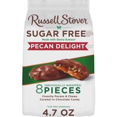 4.7oz Sugar Free Milk Chocolate Pecan Delights Mini Gusset Bag - 4.7 OZ - Image 1