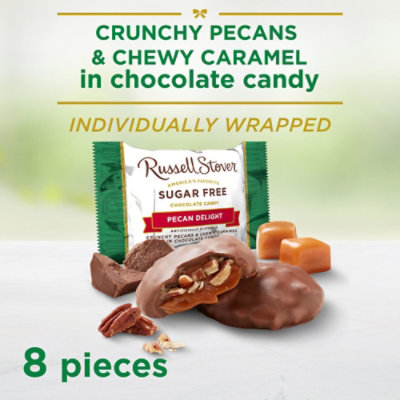4.7oz Sugar Free Milk Chocolate Pecan Delights Mini Gusset Bag - 4.7 OZ - Image 2