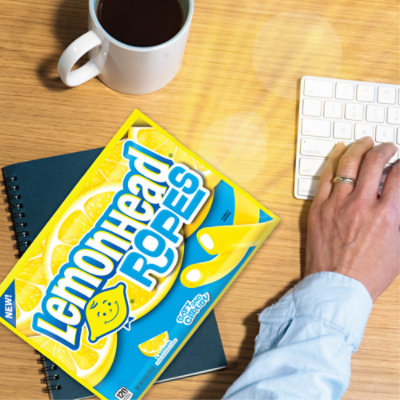 Lemonhead Ropes Candies 9 Ounce Laydown Bag - 9. OZ - Image 3