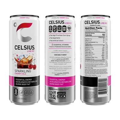 Celsius Cherry Cola 12fz - 12 FZ - Image 2
