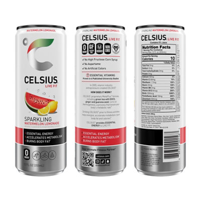 Celsius Watermelon Lemonade 12fz - 12 FZ - Image 2
