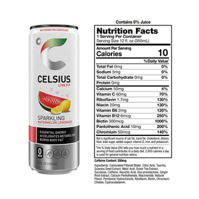 Celsius Watermelon Lemonade 12fz - 12 FZ - Image 2