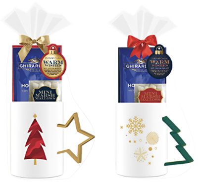 Hot Cocoa Shaped Mugs With Ghirardelli Hot Cocoa - 1.42 Oz - Image 1
