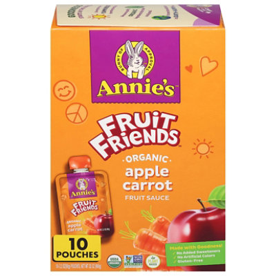 Annies Fruit Friends Apple Carrot 10pk - 10 PK - Image 3