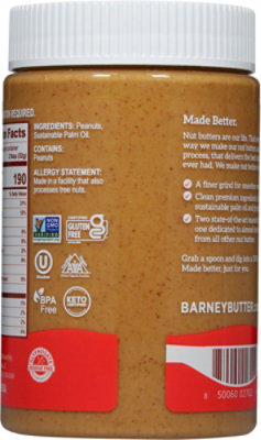 Barney Butter Bare Smooth Peanut Butter 16 Oz - 16 OZ - Image 5