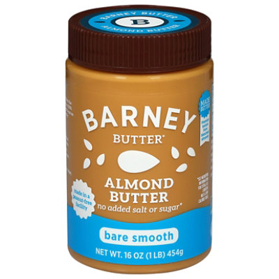 Barney Butter Almond Butter Bare Smooth 16oz - 16 OZ