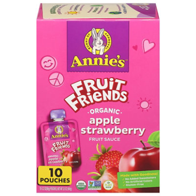 Annies Fruit Friends Apple Strawberry 10pk - 10 PK - Image 3