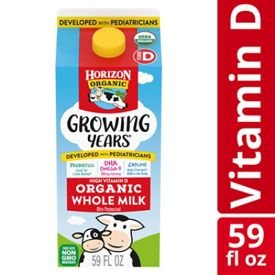 Horizon Organic Growing Years Whole DHA Omega-3 Milk Carton - 59 Fl. Oz. - Image 1