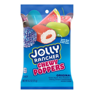 Jolly Rancher Chewy Poppers Original Flavors Peg Bag - 6.2 OZ
